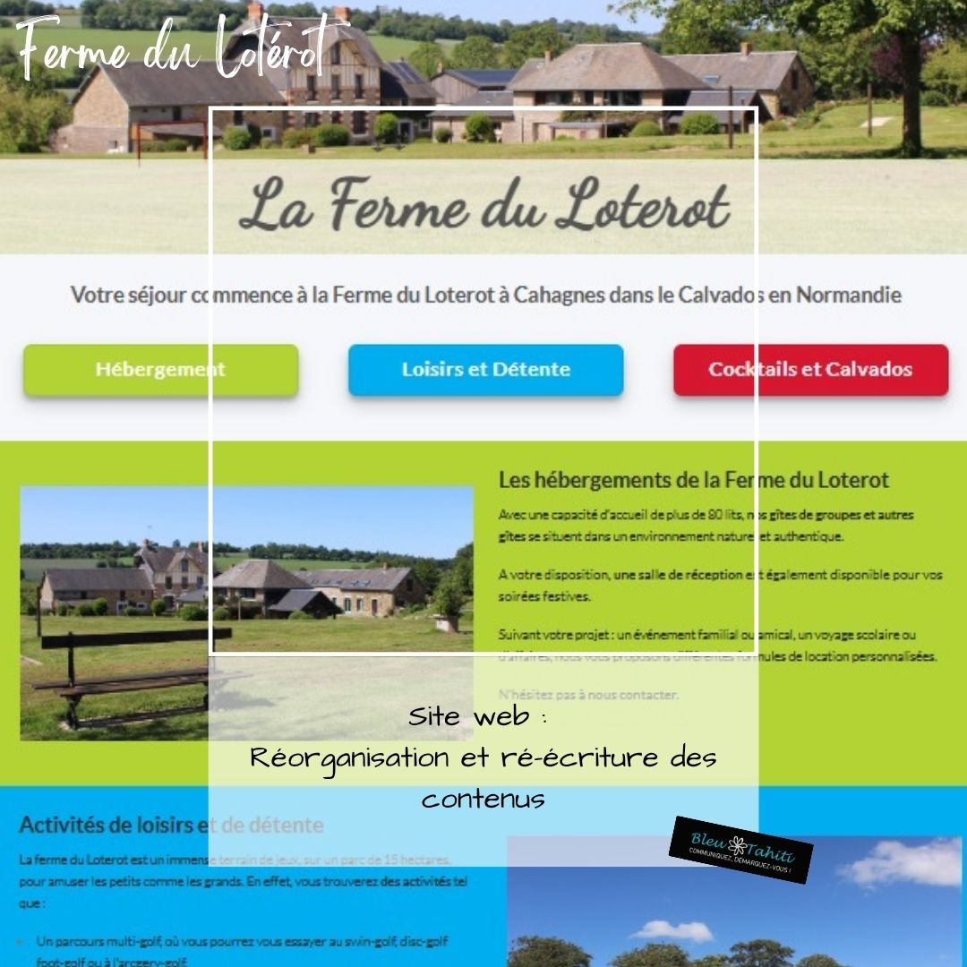 LA FERME DU LOTEROT-CREATION BLEU TAHITI