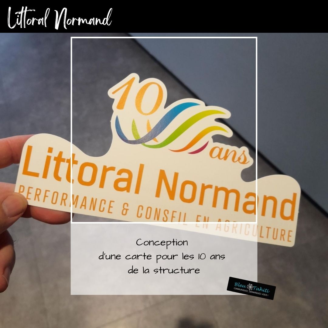 LITTORAL NORMAND CARTE 10 ANS-BLEU TAHITI