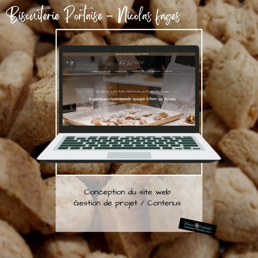 BISCUITERIE PORTAISE-SITE WEB-BLEU TAHITI